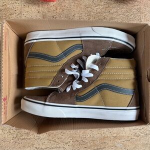 Vans Sk8-Hi Brown / Mustard Brand New